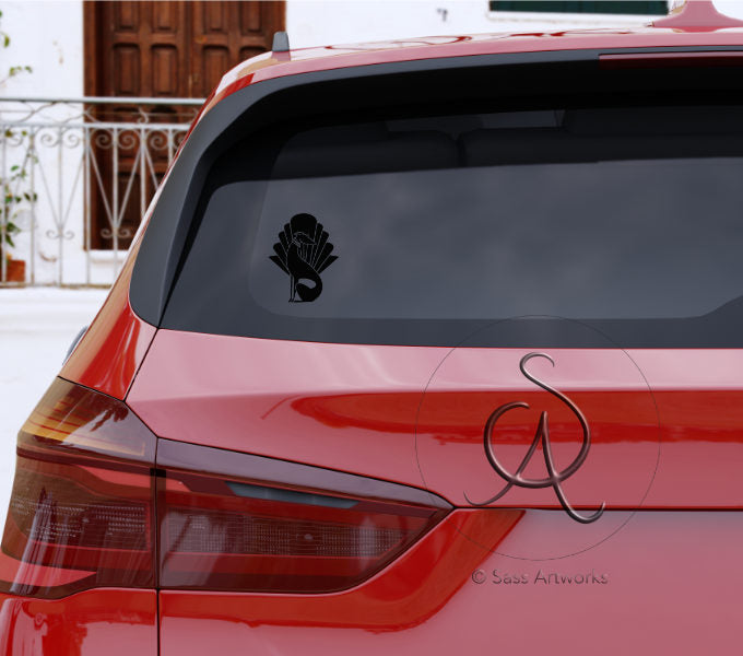 Deco Hound Window Decal