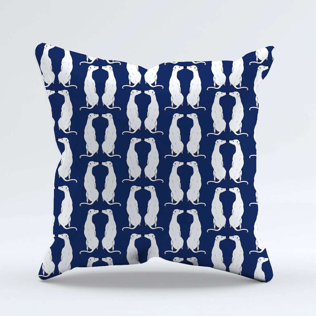 Navy Smoochies Cushion