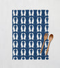 Navy Smoochies Tea Towel