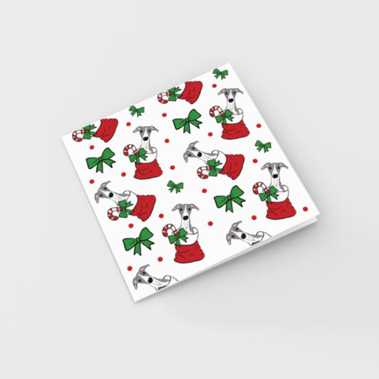 Pup of Cheer Greeting Card White