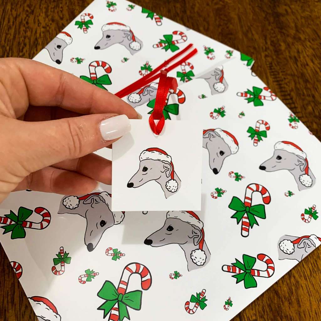 Hattie the Christmas Hound Greeting Cards and Wrap