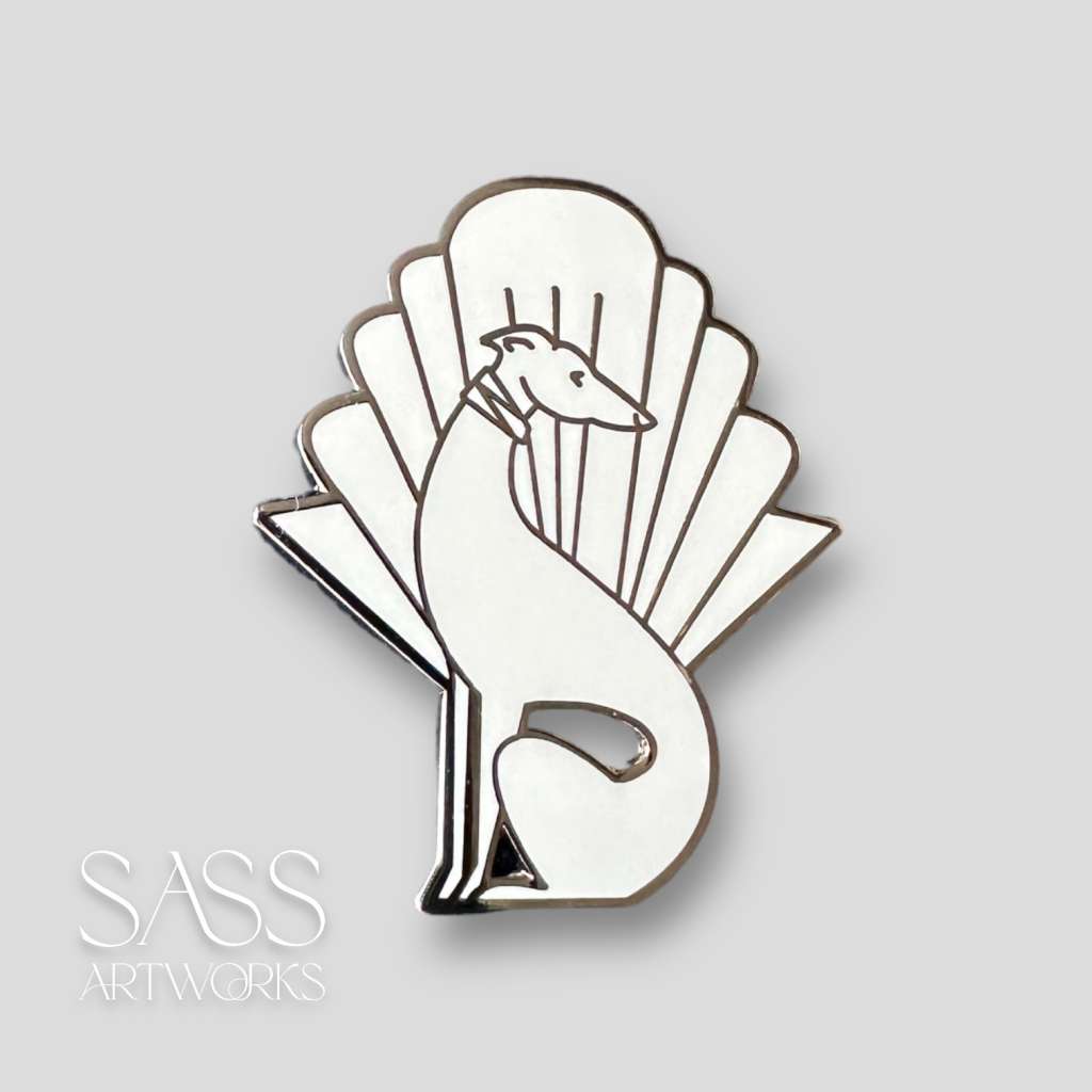 Deco Hound Enamel Pin