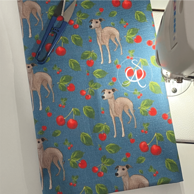 Cherry and Hound Tea Towel