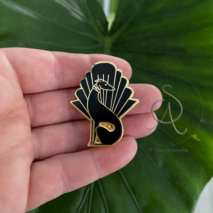 Deco Hound Enamel Pin