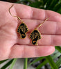 Deco Hound Enamel Earrings
