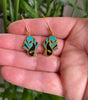 Deco Hound Enamel Earrings
