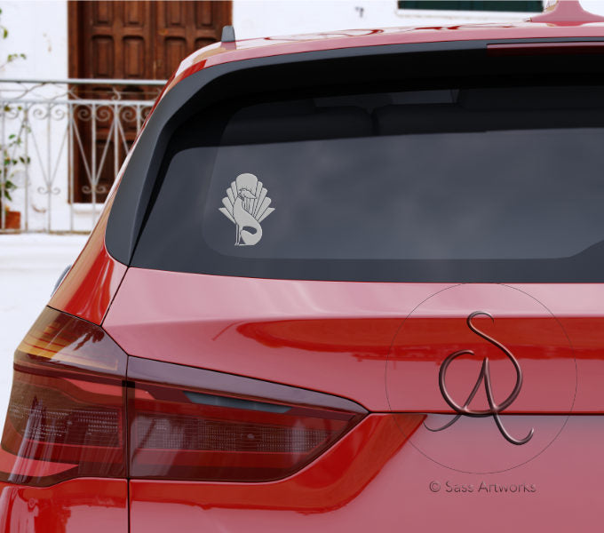 Deco Hound Window Decal