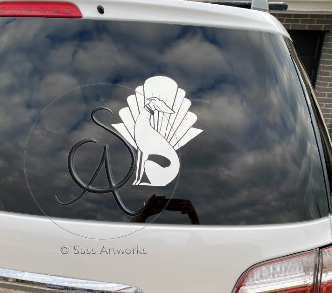 Deco Hound Window Decal