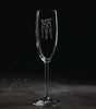 Etched Champagne Glass