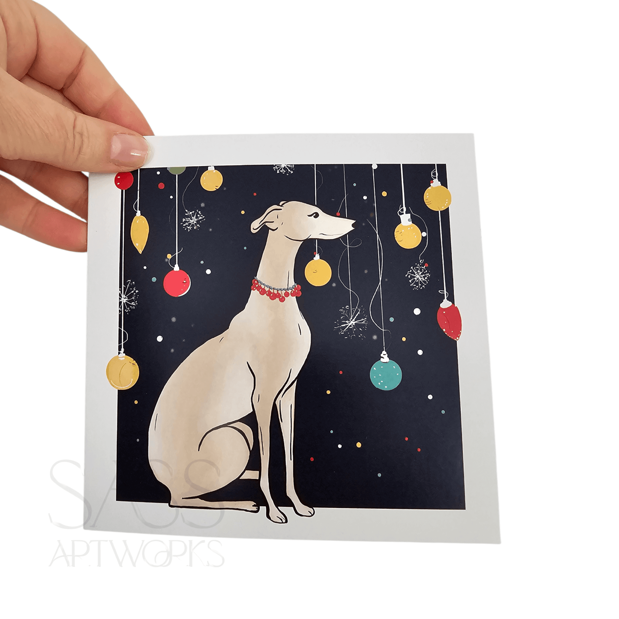 Just Hanging Square Christmas Card