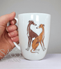 Peanut Butter and Chocolate  Bone China Mug