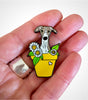 Pot o Pup Enamel Pin