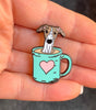 Pup of Coffee Enamel Pin