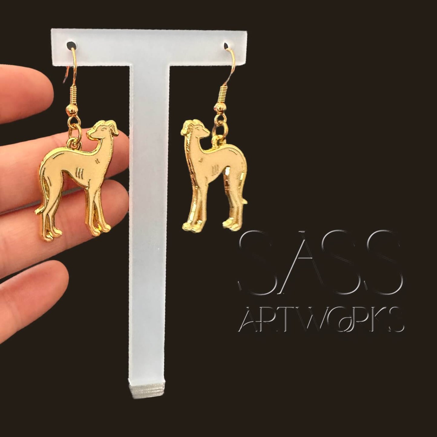 Rita Houndworth Enamel Earrings