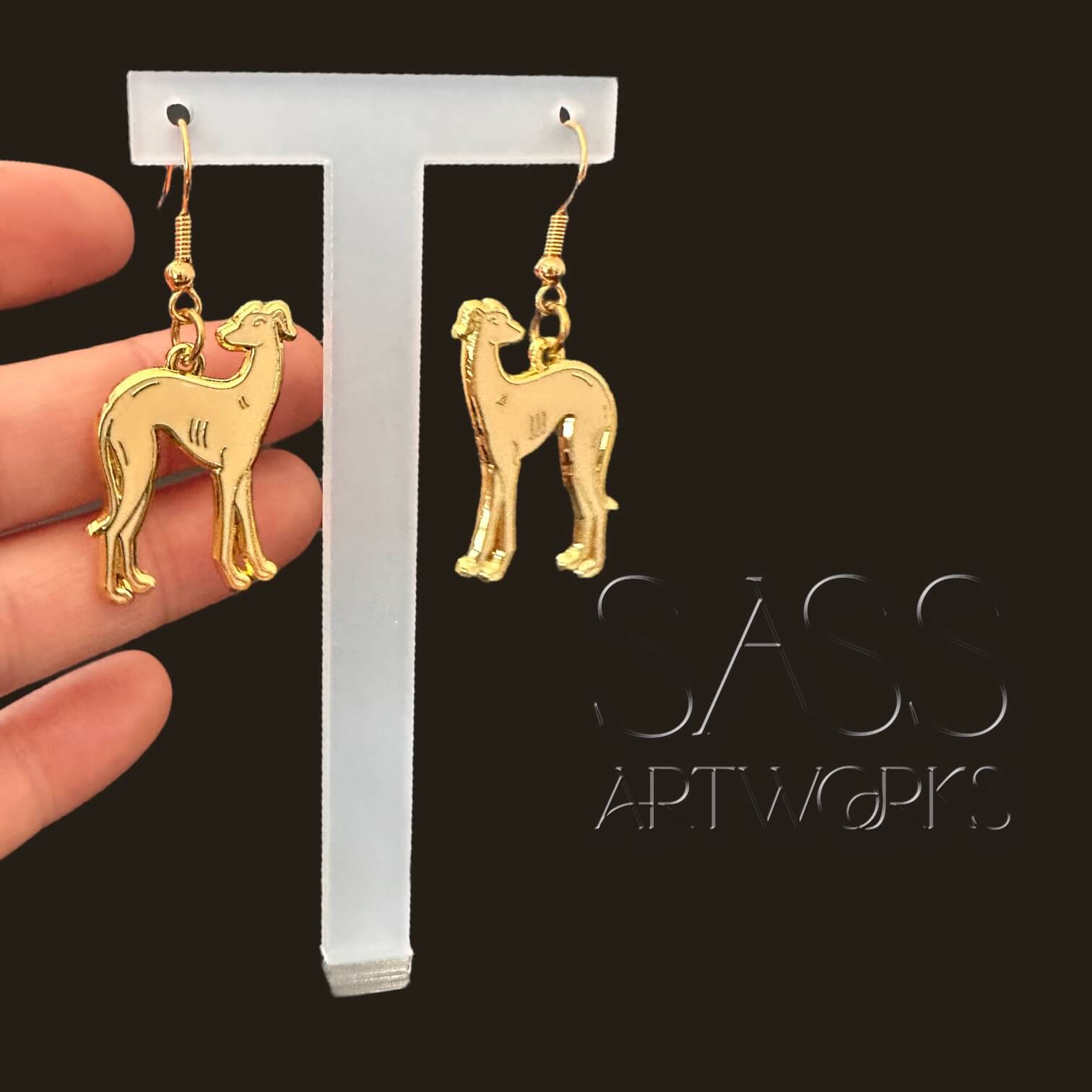 Rita Houndworth Enamel Earrings