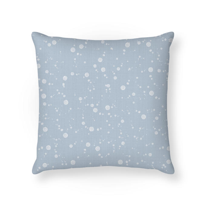 Winter Cushion reverse mini print on 100% organic cotton panama cushion cover, designed and handmade in Australia — Sass Artworks