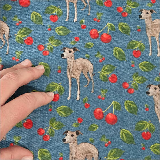 Cherry and Hound Tea Towel