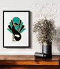 Deco Hound Art Print