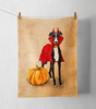 Devil Dog Tea Towel