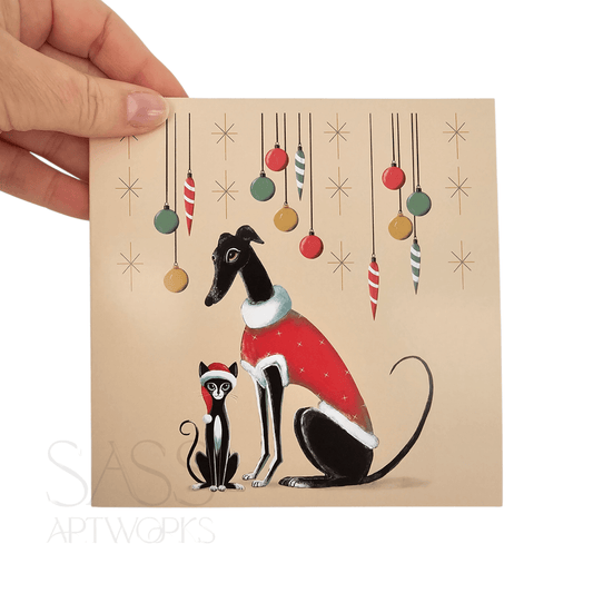 Houndie Kringle Square Christmas Card