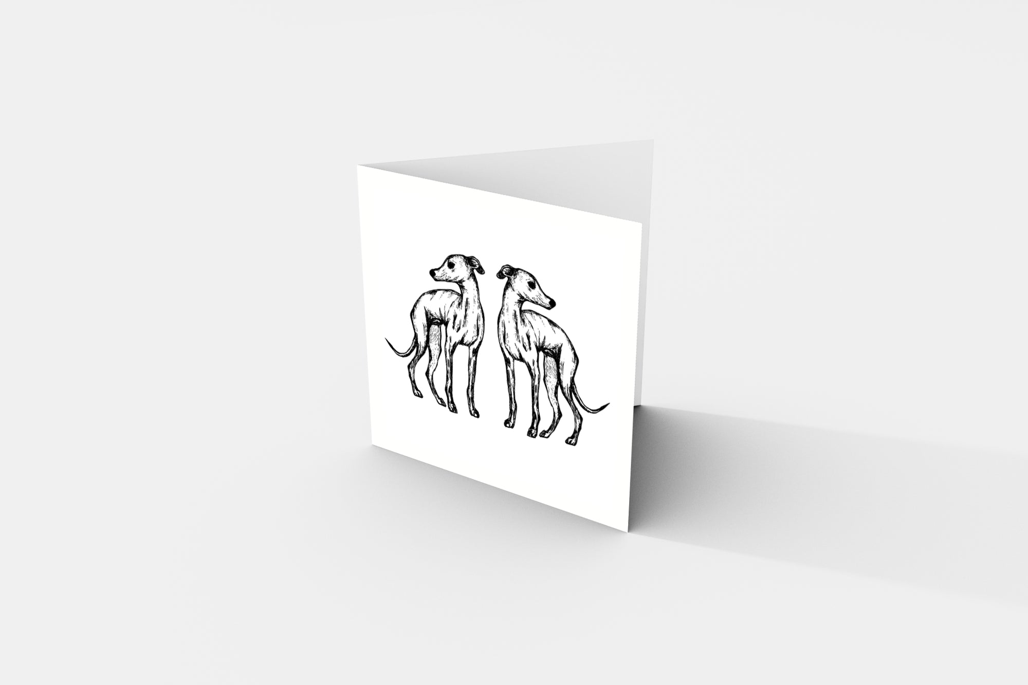 Mirror Hound Greeting Card