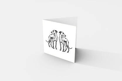 Mirror Hound Greeting Card