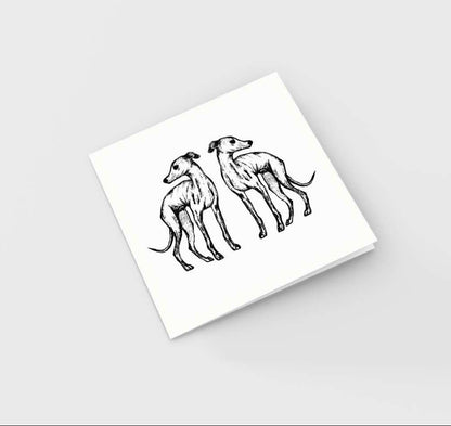 Mirror Hound Greeting Card