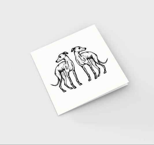 Mirror Hound Greeting Card