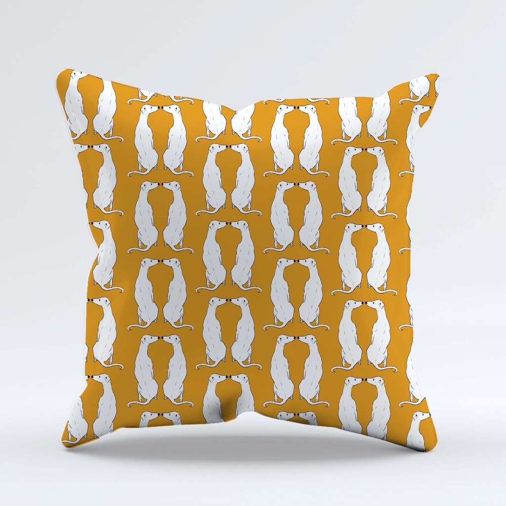 Mustard Smoochies Cushion