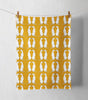Mustard Smoochies Tea Towel