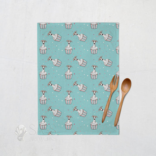 Pup Cake Tea Towel