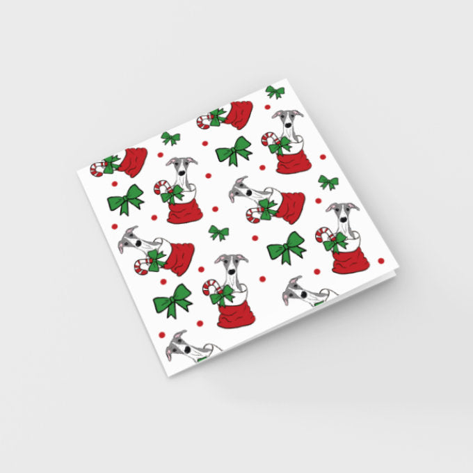 Pup of Cheer Greeting Card White