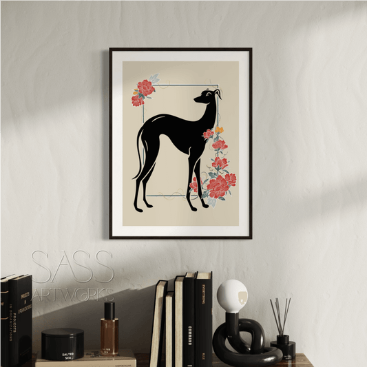 Rita and Peony Art Print