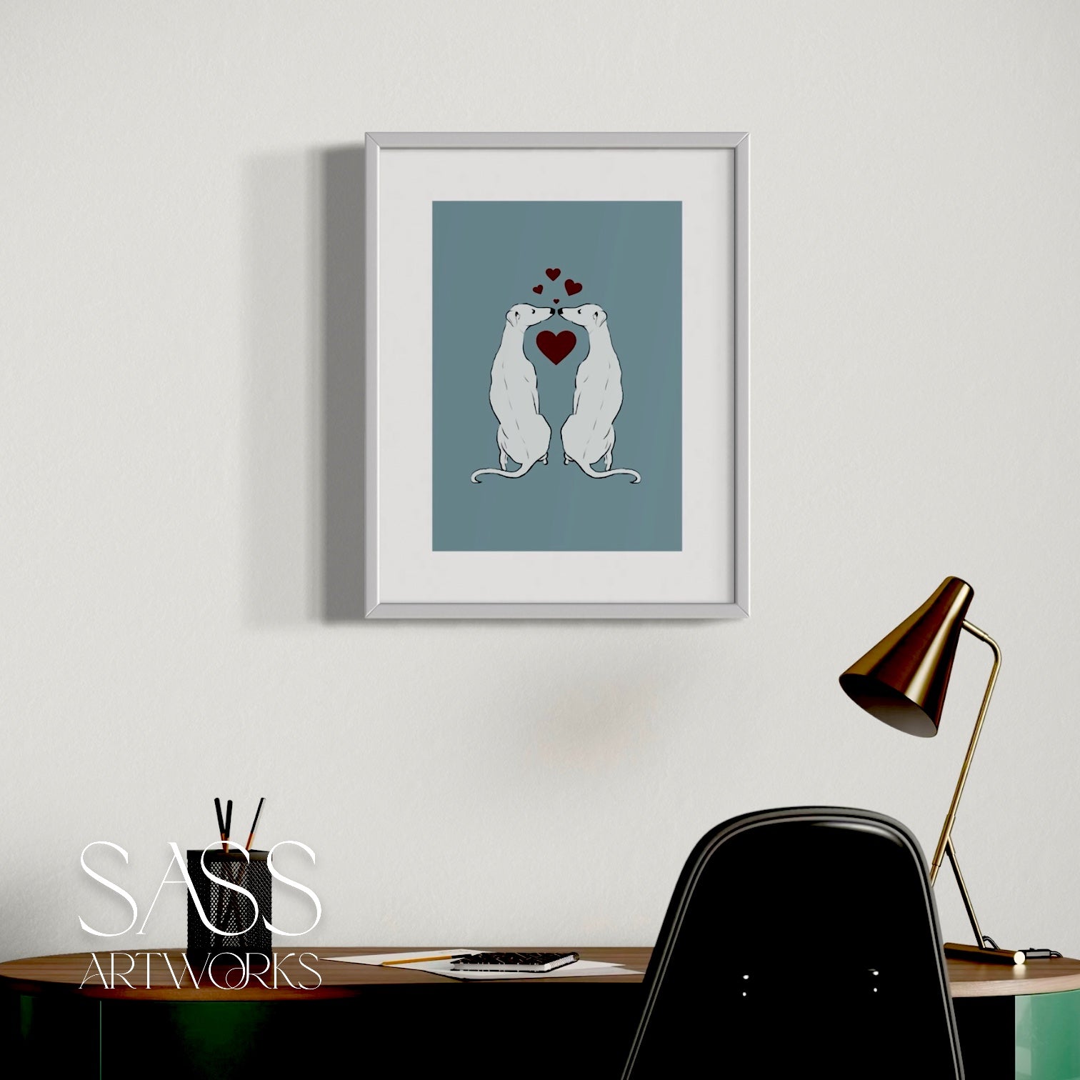 Smoochies Art Print