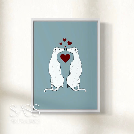 Smoochies Art Print