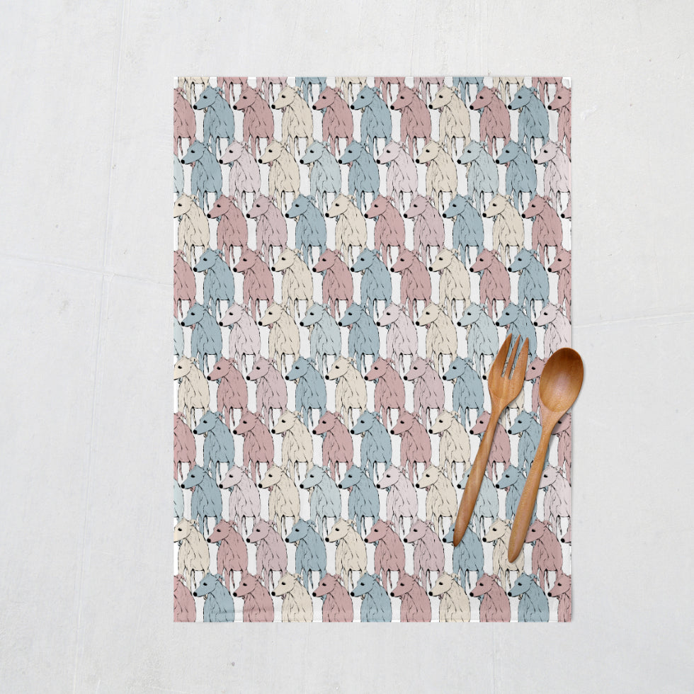 Sweetheart Candy Hounds Tea Towel