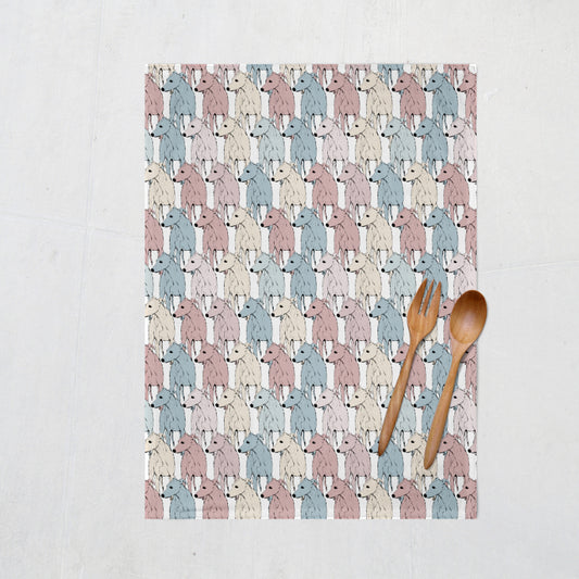 Sweetheart Candy Hounds Tea Towel