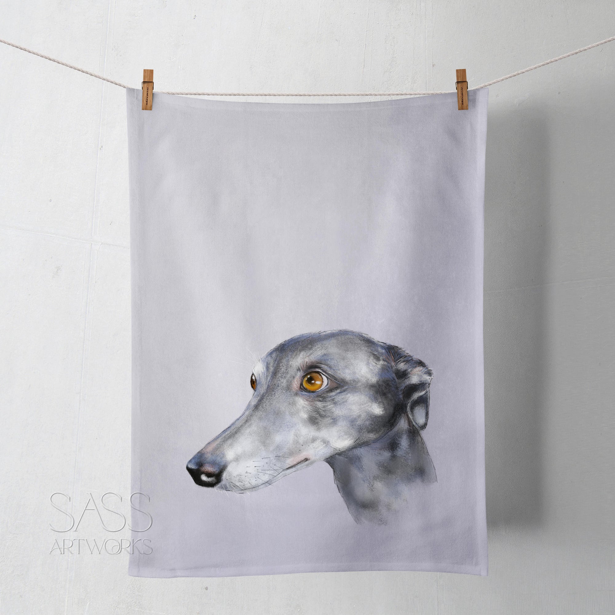 Violet Tea Towel